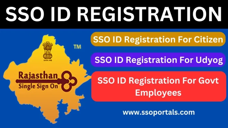 SSO ID Registration For Citizen, Udyog, Govt. Employees